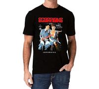 Scorpions Lovedrive Rock Metal Band Logo Men's T Shirt(Large)