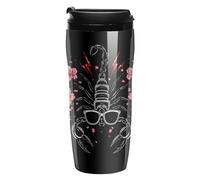 Scorpions Print Tumbler Reusable Coffee Cups with Lid