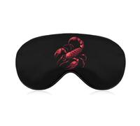 Scorpions Red Logo Sleep Mask Soft Blackout Eye Mask Eye Shade Cover with Adjustable Strap for Men Women