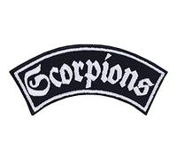 Scorpions Sew on Patch - Rock Band Iron on Patches Punk Patches for Rockers, Heavy Metal Fans, Punk Fans, Bikers | Popular Applique for Rock and Roll Costume and Clothing - 90x40 mm