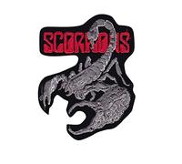 Scorpions Silver Red Hq Patch Badge Embroidered Iron on Applique Souvenir Accessory