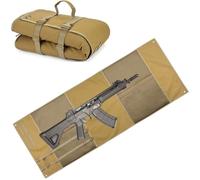 scosao Shooting Mats Prone Padded Portable Roll Up Folded Shooting Mat Extra Large Tactical Shooting Blanket 1000D Oxford Cloth with Thickened Cotton Padding for Shooting Hunting Camping-Black