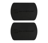 Scosche MagicMount Replacement Metal Plate Kit, Large Metal Plates with Strong Adhesive for Car Magnet Phone Mount Magnetic Cell Phone Holder, Universal Fit with All Devices and Cases, Black, 2-Pack