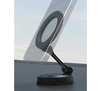 Scosche MagSafe Car Mount, Magnetic Phone Holder for Car Dashboard with Foldable Arm and 360° Swivel Adhesive Base, Secure Car Phone Mount for iPhone 17/16/15/14/13, Compatible with PopSockets