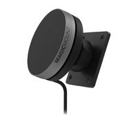 Scosche MEQMRAMPS MagicMount Qi2 15W Wireless Car Charger Mount w/AMPS Mounting Plate Compatible ProClip Vehicle Specific Mount Bases, Magnetic Phone Holder for MagSafe iPhone 12 & Later