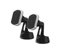 Scosche MP2WD-2PKXC0 MagicMount Pro2 Magnetic Phone Holder, Hands-Free Car Windshield/Dashboard Cell Phone Mount with Suction Cup, Compatible with MagSafe, iPhone, Galaxy, & All Smartphones, Pack of 2