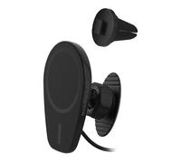 Scosche MPQ6DV-SP Magnetic Phone Holder for Car Dashboard/Vent, 20W Wireless Fast Car Charger Phone Stand, Hands Free Cell Phone Mount Compatible w/iPhone 15/14/13/12 Series and MagSafe Accessories