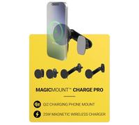 Scosche Qi2 MagSafe Car Mount Charger 25W Fast Wireless Phone Holder with 5-in-1 Mounting Options for Vent, Dashboard, Swing Arm, Back-of-Display, Compatible with iPhone 17/16/15/14/13 & Samsung S25