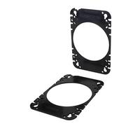 Scosche SA464 4x6” to 4" Car Speaker Adapters Compatible with Select 1976-07 Import and Domestic Vehicles - Adapter Spacers for Car Door and Dash Speakers - Sold in Pairs - See Fit Guide in Image