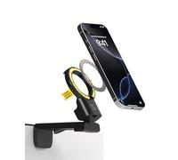 Scosche SMSTRVL-SP1 Magnetic Airplane Phone Holder Mount for MagSafe, Plane Travel Essentials for Flying with Kids, Cell Phone Stand for Desk, Tray Table Compatible with Apple iPhone 16/15/14/13/12