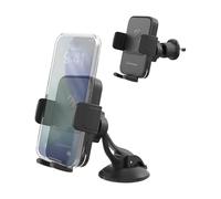 Scosche Wireless Car Charger Mount, Auto-Clamping Car Phone Holder Charger for Dashboard/Windshield/Vent with Adjustable Arm, 360° Rotation, Compatible with iPhone, Samsung, and More Android Phones