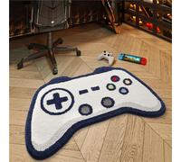 Scoseptzy Game Controller Area Rug, Machine Washable, Non-Slip, White, One Size
