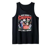 Scot-Night Chippy Funny Halloween Foodie Tank Top