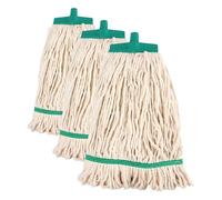 Scot Young L886 Kentucky Mop Head, Cotton, 16 oz., Green (Pack of 3)