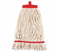 Scot Young SYR Kentucky Mop Head in Red Made of Loop Cotton Colour Coded