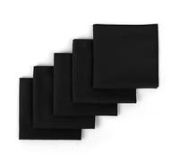 Scotamalone Handkerchiefs for Men Sweat Absorbing Sport Microfiber Hankies for Wicking Sweat from Hands, Face, Body, Black, 11.82inch