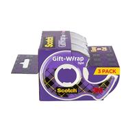 Scotch Gift Wrap Tape 19 mm x 16.5 m – 3 Dispensers