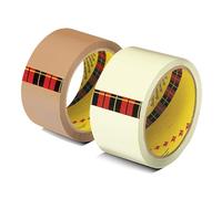 Scotch 3M BOPP Packaging Tape | Transparent + Brown | 48mm x 50m | Combo for Packaging, Decoration and DIY