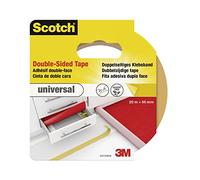 Scotch 42012050 Duct Tape Universal, Double Sided, 50 mm X 20 M, Light Brown