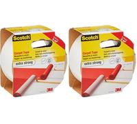 Scotch 4202750B Extra Strong Carpet Tape - White (Pack of 2)