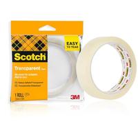 Scotch 508 Transparent Tape, Easy Tear, 1 Roll, 25 mm x 50 m