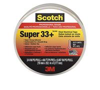 Scotch 6132-BA-10, 75-Inch x 66-Foot x 0.007-Inch, Pack of 10 Super 33+ Vinyl Electrical Tape, 10, Black, 10 Pack