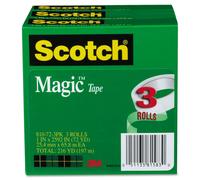 Scotch 810723PK Magic Tape Refill 1-Inch x 2592-Inch 3-Inch Core 3/Pack