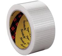 3M 8956 General Purpose Filament Tape, 19 mm x 50 m, Translucent, Pack of 48