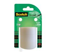Scotch A81925R3 Magic Tape Refill Roll, 19 mm x 25 m - Pack of 3