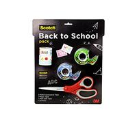 Scotch Back to School Pack, Includes 1 Pair Multi-Purpose Scissors, 3 Rolls Scotch Expressions Tapes, 1 Roll Scotch Magic Tape, and 1 Roll Scotch Wall-Safe Tape (BTSPKScotch-21)