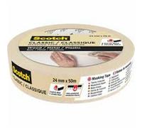 Scotch Beige Masking Tape (L) 50M (W) 24mm (3 ROLLS)