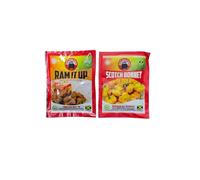 Scotch Bonnet Ram It Up Jamaican Curry Goat Seasoning and Hot Pepper Spice Pack, 2 Pack Bundle
