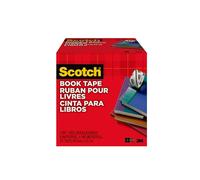 Scotch Book Tape, 4 in x 540 in, Excellent for Repairing, Reinforcing Protecting, and Covering (845-400)