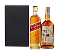 Scotch & Bourbon Whisky Gift Set in Matt Black Gift Box with Hand Crafted Gifts2Drink Tag