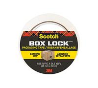 Scotch Box Lock Packaging Tape, 1 Roll, 48 mm x 50 m - Strong Clear Packing Tape, Ideal for Packing Boxes and Parcels