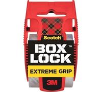 Scotch Box Lock Packaging Tape, 1 Roll with Dispenser, 1.88 in x 1000 in, Extreme Grip Packing, Shipping and Mailing Tape, Sticks Instantly to Any Box (195L)