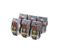 Scotch Box Lock Packaging Tape 1956EF 48mmx20.3m + Dispenser (Pack of 6)
