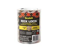 Scotch Box Lock Packaging Tape, 3 Rolls, 48 mm x 50 m - Strong Clear Packing Tape, Ideal for Packing Boxes and Parcels