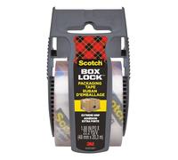 Scotch Box Lock Packaging Tape, 1 Roll with Dispenser, 48 mm x 20.3 m - Strong Clear Packing Tape, for Shipping Christmas Gifts and Presents