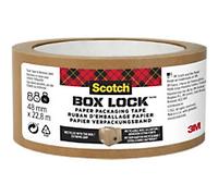 Scotch Box Lock Paper Packaging Tape, 48 mm x 22.8 m
