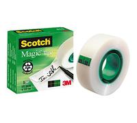Scotch Brand 55851 Adhesive Tape, Invisible, Permanent, 19 mm x 33 m, Pack of 12