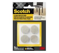 Scotch Brand Felt Pads, by 3M, Round, 1 in. Diameter, Beige, 16/Pack