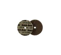 Scotch-Brite 18397 Cut and Polish Unitized Wheel, 1" x 1/2" x 3/16" 7A MED, 1" Diameter, Abrasive Grit, 35100 Rpm (Pack of 50)