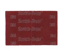 Scotch-Brite 7447B PRO Hand Pad, A/O Very Fine, Maroon, 6 in x 9 in, No Perf, 60/Case Bulk