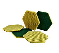 Scotch Brite 96Hex Professional Dual Purpose Scour Pad, 147 x 127 mm, Green/Yellow, Pack of 15