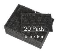 Scotch-Brite Blending Hand Pad 7446, 6 in x 9 in, S MED, 20 Pads per Box, 2 Boxes per case