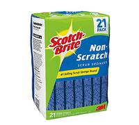 Scotch Brite Blue Non-Scratch Scrub Sponges 18 Pack 3M Individually Wrapped New