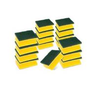 Scotch-Brite Classic Heavy Duty Scrub Sponge, 16 Pieces - Durable Scourer that Easily Removes Grease & Burnt-on Food