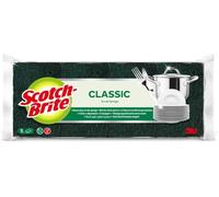 Scotch-Brite Classic Scrub Sponge, 8 pieces in Pack - Heavy Duty Powerful scrub sponge - Ideal for Cast-iron Pots, Pans, Stove Burners, Garden Tools and Grills, Green
