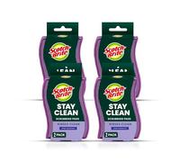 Scotch-Brite Clean & Rinse Scrubber - 2 ct, 4 Pack (Total 8 sponges)